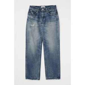 Moussy Vintage Blue Denim Flemington Low Rise Straight Leg Jeans Women's Size 25
